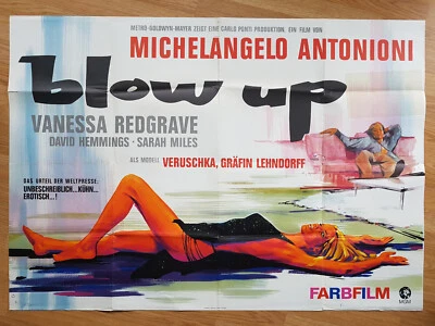 Michelangelo Antonioni - Blow Up - seltenes 2 Blatt Poster A0 1967 David Hemmings - Bild 1 von 4