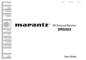 Manual de instrucciones Instrucciones de funcionamiento para Marantz SR-5003  - Imagen 1 de 1