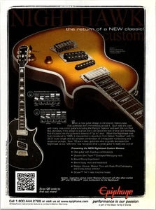 VINTAGE 2011 EPIPHONE GUITARS PRINT AD - Picture 1 of 1