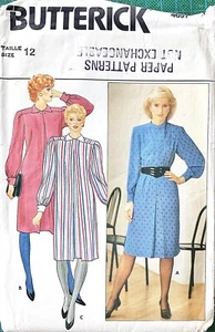 BUTTERICK 4587 1980s Ladies’ Dress Sewing Pattern. Size 12 - Bust 34”. - Picture 1 of 2