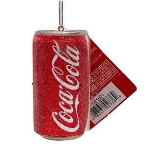 2014 Kurt Adler Coca-Cola Christmas Ornament 3 inch Coke Soda Pop Can - Picture 1 of 12