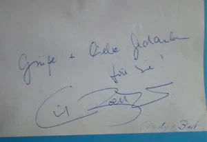 Autogramme von Cindy & Bert, auf Blankopapier - Bild 1 von 2