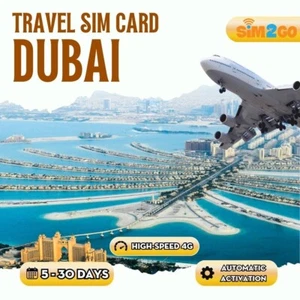 Dubai/ UAE travel SIM card UNLIMITED data plans | Prepaid 4G sim card | TRAVEL - Picture 1 of 1