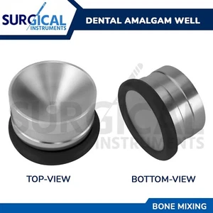 Dental Bone Powder Mixing Amalgam Well Stainless Non-Slip Surgical German Grade - Picture 1 of 6