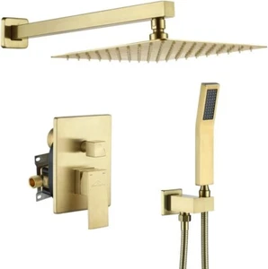 Boyel Living Bathroom Luxury Shower System Set 10Inch Rainfall Shower HeadSystem - Picture 1 of 7