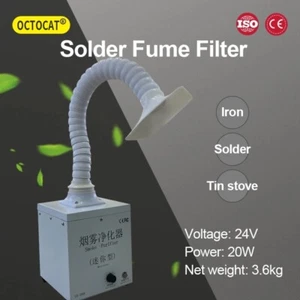 220V/110V Laser Smoke Purifier 120W Welding Fume Extractor Soldering Hepa Filter - Picture 1 of 19