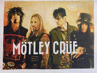 1 Bloque de edredón Motley Crue Band material de tela musical de metal pesado Tommy Lee Foto 1 de 2