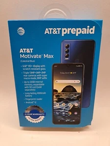 AT&T Prepaid Motivate Max (32GB) Smartphone - Blau 6,82" Display Android 12,13mp - Bild 1 von 12