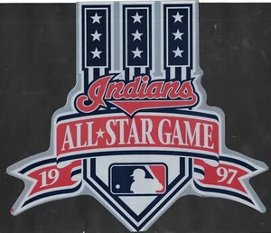 1997 ALL STAR GAME Jacobs Field INDIANS VINYL WINDOW CLING STICKER 8-1/2 x 9-1/2 - Picture 1 of 1