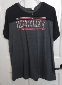 Hurley Buckle Gray & Black T-Shirt Mens Size XL Chest 43 Short Sleeve 317-35172 - Picture 1 of 4