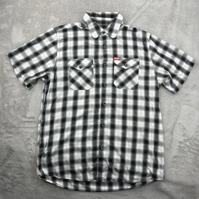 Camisa Dixxon Flannel Co Para Hombres Grande Blanca Abotonada D-Tech Bambú Forma Función Foto 1 de 4