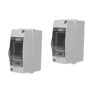 Caja de protección de distribución de 2 piezas gabinetes eléctricos de trabajo riel DIN interior - Imagen 1 de 12