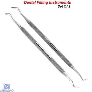 Juego de instrumentos de doble extremo de relleno de plástico dental de relleno compuesto de amalgama - Imagen 1 de 5