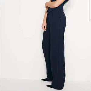 Good American - Women's Luxe suiting Trouser Black high rise wide pants SZ 4/ 27 - Picture 1 of 9