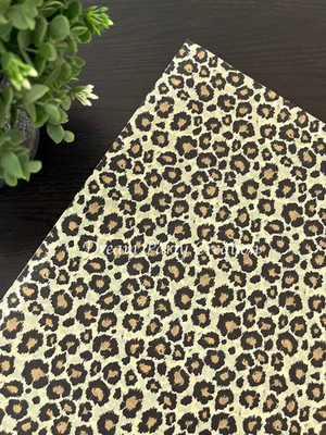 SAFARI LEOPARD Design Tissue Paper Sheet Choose Size & Package Amount - Image 1 of 4