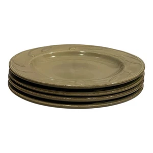 Signature Sorrento 4er Set Olivgrün 8-1/4" Salatteller Top Gebrauchter Zustand - Bild 1 von 5
