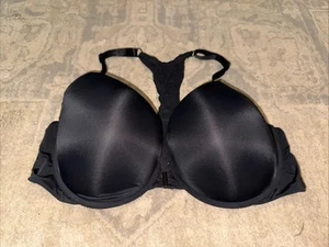Victoria's Secret Women Bra 40D Black T Shirt Push Up Full Coverage Front Close - Picture 1 of 5