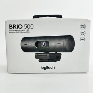 Logitech Brio 500 Webcam 1080p USB-C 4 MP, Graphite | W128163427 (Brand NEW) - Photo 1/9