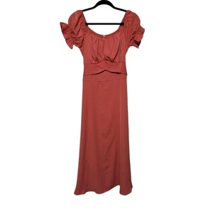 Western Cowgirl Festival Landhaus Bauern Midikleid Gr. Medium Rosa Herzausschnitt - Bild 1 von 4