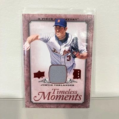 2008 UD A Piece of History #TM-20 Justin Verlander Timeless Moments Jersey - Image 1 of 2