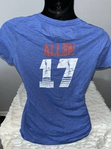 JOSH ALLEN BUFFALO BILLS NFL FANATICS V-NECK SHIRT WOMENS MEDIUM NWT - Picture 1 of 2
