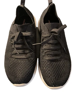 Skechers Women's 7.5 Black Ultra Flex Knit Slip On Sneakers Shoes - Image 1 of 4