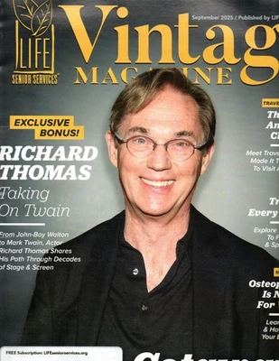 LIFE's Vintage Magazine September 2025 Richard Thomas The Waltons Mark Twain - Image 1 of 4