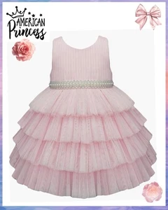 Vestido de fiesta AMERICAN PRINCESS con volantes en capas talla 4T - Imagen 1 de 6