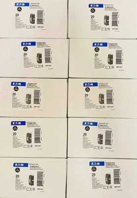 10 PIEZAS CORTADOR MARTILLO EATON BRP120AF AFCI ENCHUFE EN NEUTRO (sin cable coleta) NUEVO Foto 1 de 3