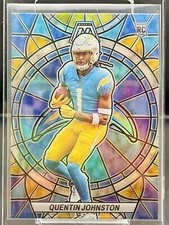 2023 Panini Mosaic Quentin Johnston Stained Glass Chargers Rookie - Case Hit SSP
