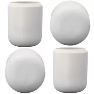 12 x WEISSE GUMMISTOCK WANDERSTOCKKAPPEN 3/4 ZOLL STRAPAZIERFÄHIG Pad Griffenden 19 mm - Bild 1 von 2