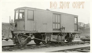 6F095 RP anni 40/50 SCRANTON TRANSIT CO VAGONE SPAZZATRICE FERROVIARIA #108 - Foto 1 di 1