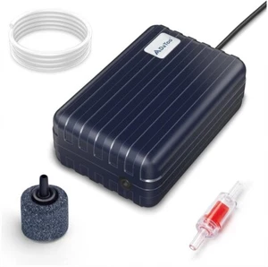 Aquarium Air Pump Compact Fish Tank Air Pump Quiet Aquarium Bubbler Aerator - Picture 1 of 7