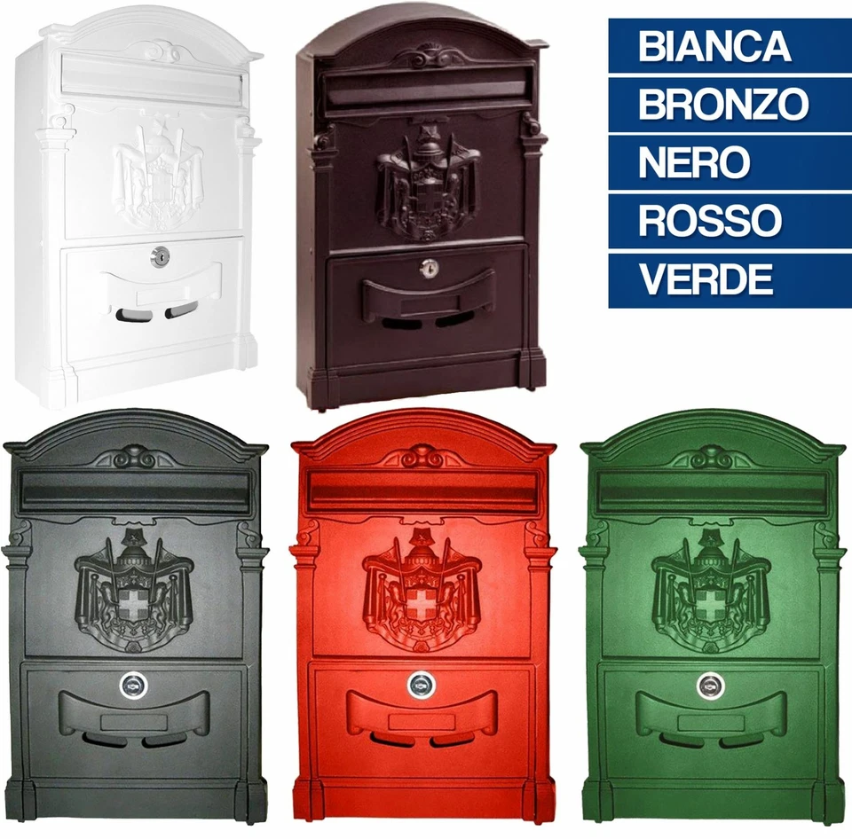 CASSETTA POSTALE PER POSTA MODELLO ARTISTICA DA ESTERNO VARI COLORI 35420V - Immagine 1 di 1