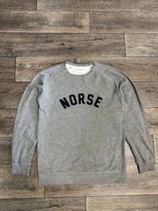 Norse Projects Sweatshirt Jumper Grey Mens large Y2K - Picture 1 of 9