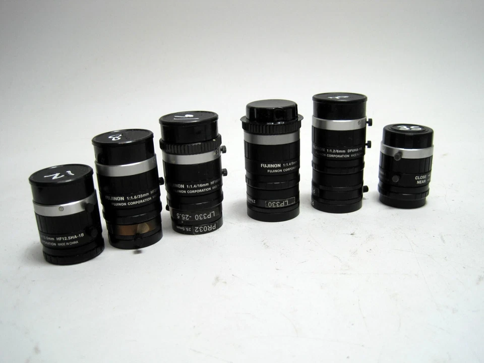 Lote de 6 - Montaje Fujinon C HF12.5HA-1B DF6HA HF35HA HF16HA Foto 1 de 4