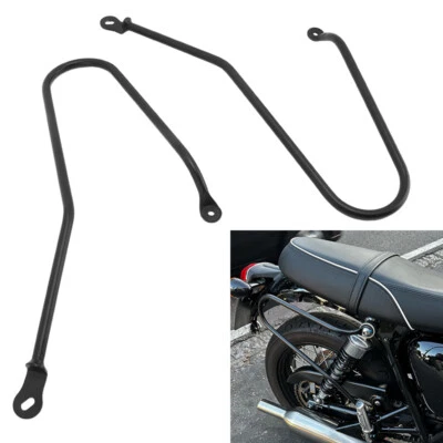 Saddlebag Support Guard Bars Pannier Rail For Triumph T100 T120 Bonneville Foto 1 de 4