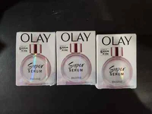 LOT 3!! Olay Super Serum 1 fl oz Skin Texture & Tone Lines Hydration Firm Skin - Picture 1 of 1