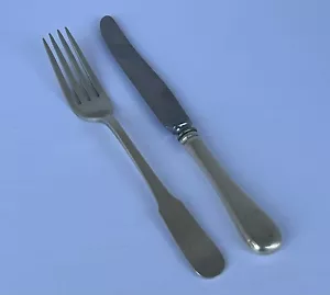 Frühes Moulton ONC Gabel und Messer Set Old Newbury Crafters Sterlingsilber um 1915 - Bild 1 von 8