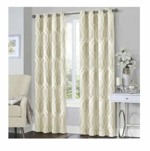 Eclipse Ivory Caprese Thermalayer 52 X 84"  Blackout Window Curtain T4102642 - Picture 1 of 6