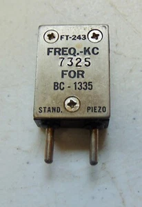 7325 KC Ham Radio wojskowe FT-243 Vintage Kryształ kwarcowy - Zdjęcie 1 z 2