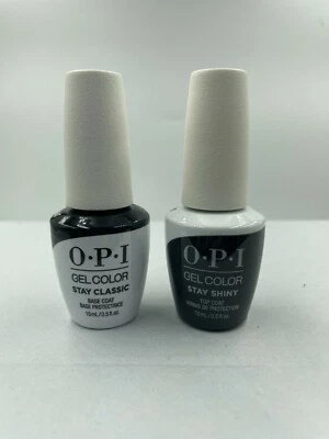 OPI GelColor - Stay Classic & Shiny -  Base & Top Coat Duo Pack - New Bottle! - Image 1 of 2