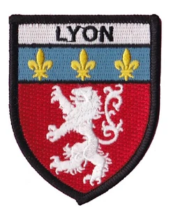 Patche écusson Lyon badge patch ville Lyonnais blason thermocollant brodé - Picture 1 of 7