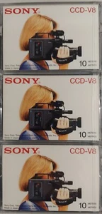 Cassetta Sony 8 mm 3 nastri, P6-10SP, nuovissima, tempo di registrazione video 8, 10 minuti - Foto 1 di 3