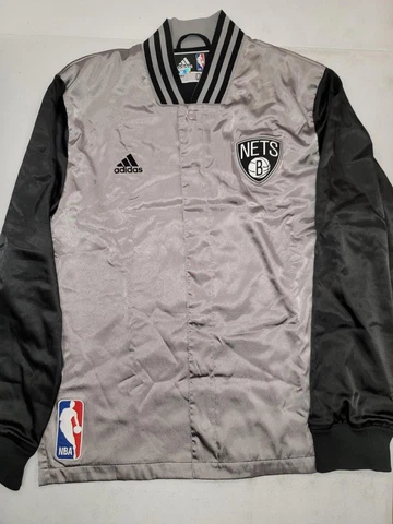 21021-6 Adidas BROOKLYN NETS GAME USED AUTHENTIC Warm Up Jacket W/COA Cover