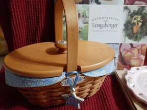 Longaberger Basket, Candle Plate and Cookbook  - Picture 1 of 9