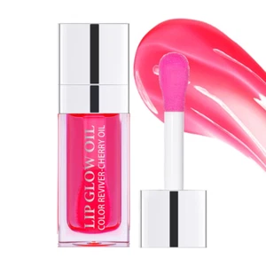 Hydrating Lip Glow Oil, Moisturizing Lip Oil Gloss, Transparent Tinted Lip Balm, - Picture 1 of 12