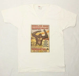VTG 1975 RINGLING BROTHERS BARNUM CIRCUS T-SHIRTGARGANTUA GORILLA Sz M - Afbeelding 1 van 7