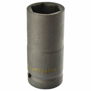 Enchufe de impacto profundo doble métrico de 24 mm de 3/4 unidades 6 lados hexagonal único pared gruesa - Imagen 1 de 3