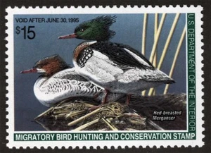 US Sc RW61 Multicolor $15.00 1994 Mint Never Hinged Original Gum Duck Stamp - Picture 1 of 1